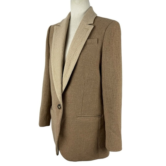 J. Crew Alfie blazer with contrast collar in Italian cotton-wool Size 4 Career - Picture 8 of 16